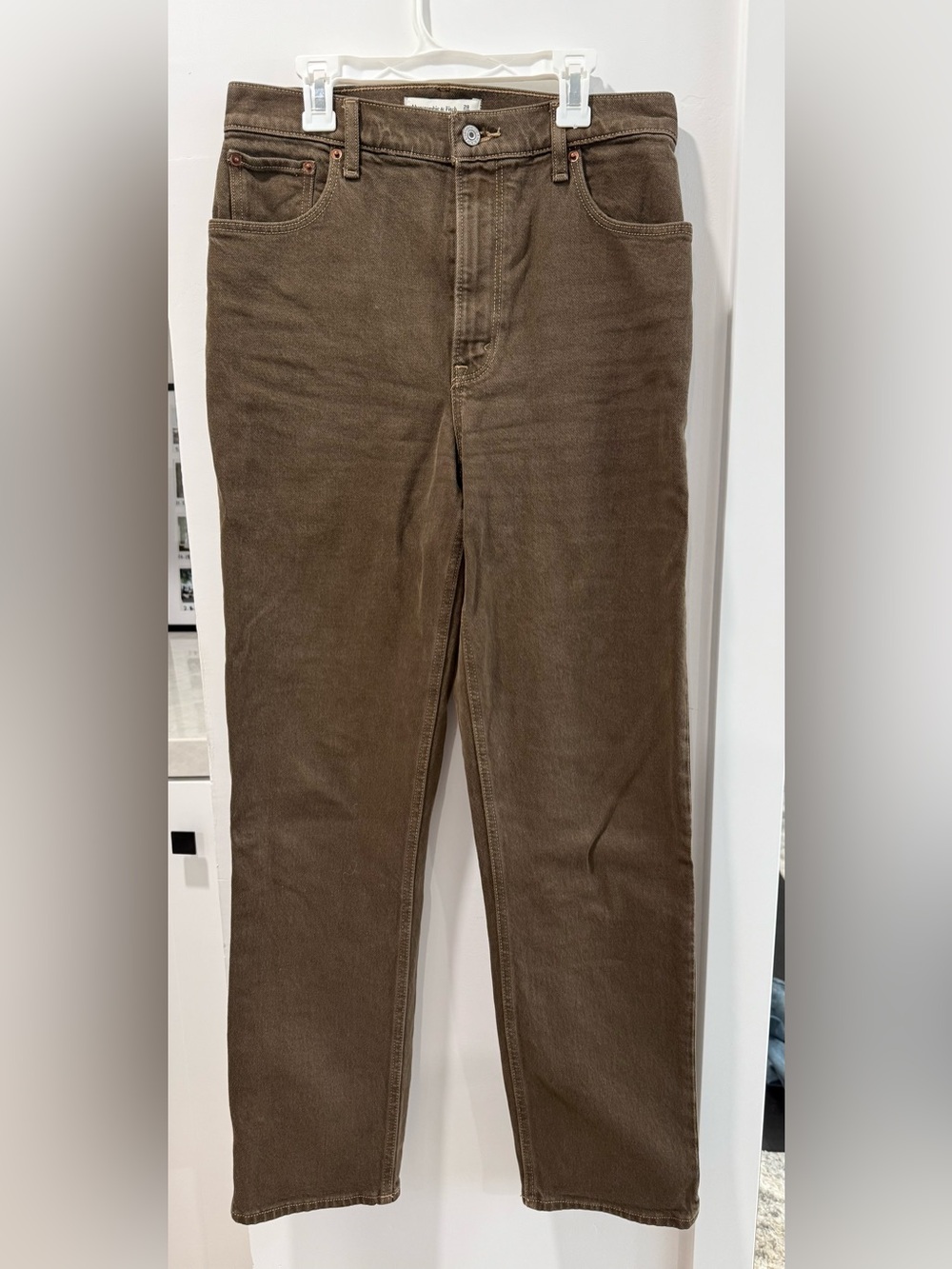 Women’s Brown Straight-Leg Pants